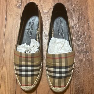 Burberry espadrilles, size 8. I’m normally a 7.5